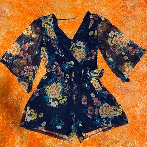 Floral Lace Romper